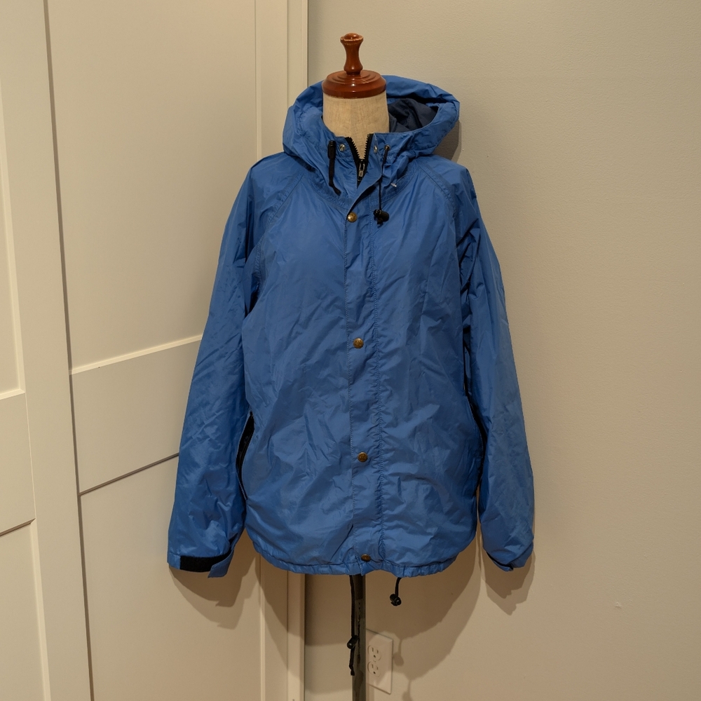 EMS Vintage Women's L Blue Gore-Tex Waterproof Rain Windbreaker Jacket System
